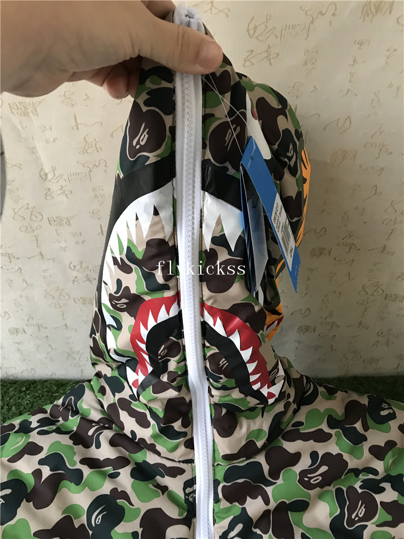 Adidas X Bape Shark Hoodie Coat